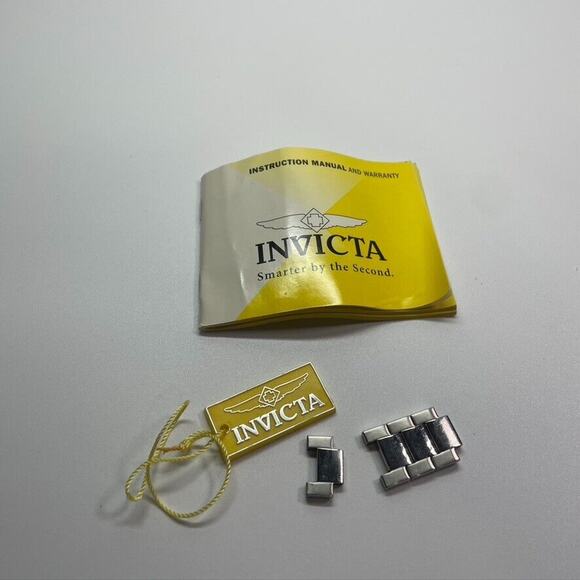 Lot of 4 - Invicta Stainless Steel Links for Watch Bracelet‎ 15/16" Wide - Picture 1 of 4